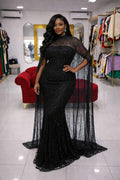 Midnight Luxe Crystal Gown