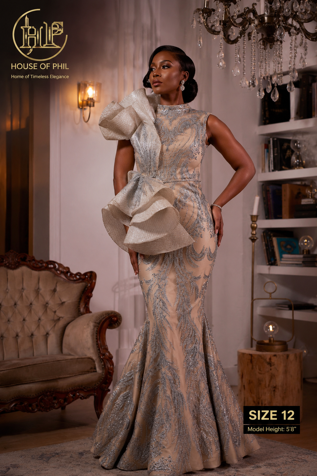 Silver Royale Couture Gown